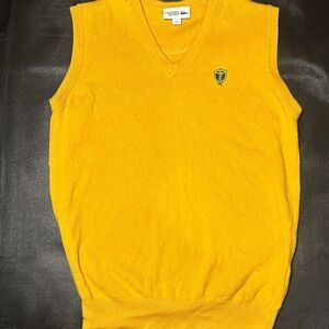 Lacoste Chemise Yellow Knitted Vest